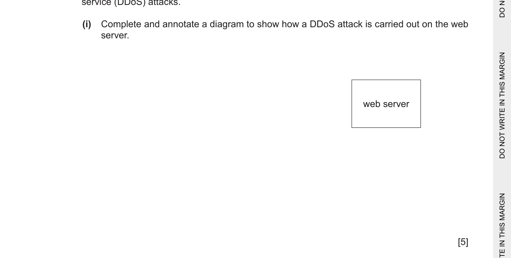 DDoS diagram area